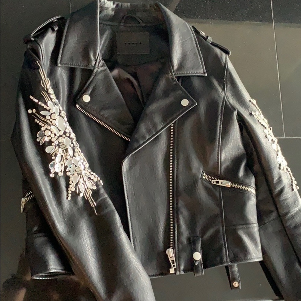 Blank NYC Black Embellished Jacket
